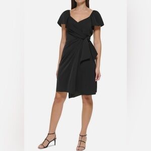 DKNY Black Wrap Dress